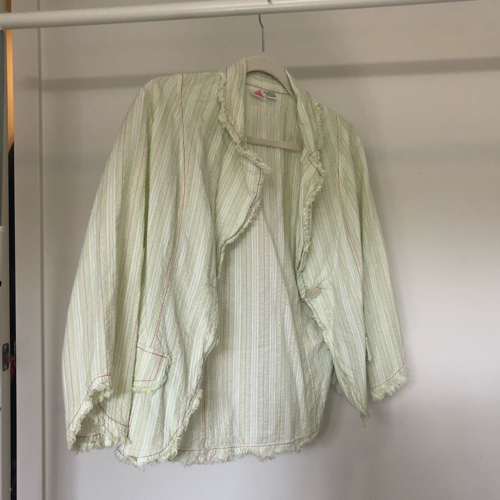 Light green pastel blouse